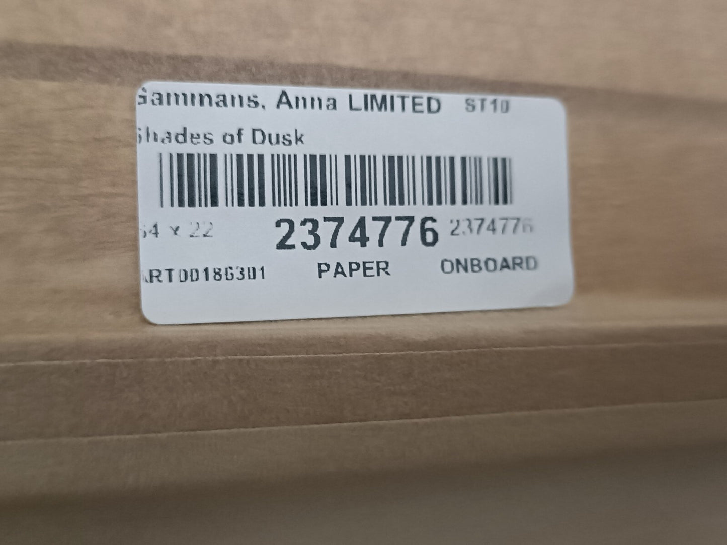 ANNA GAMMANS Paper on Board Limited edition "Shades of Dusk " 10/195