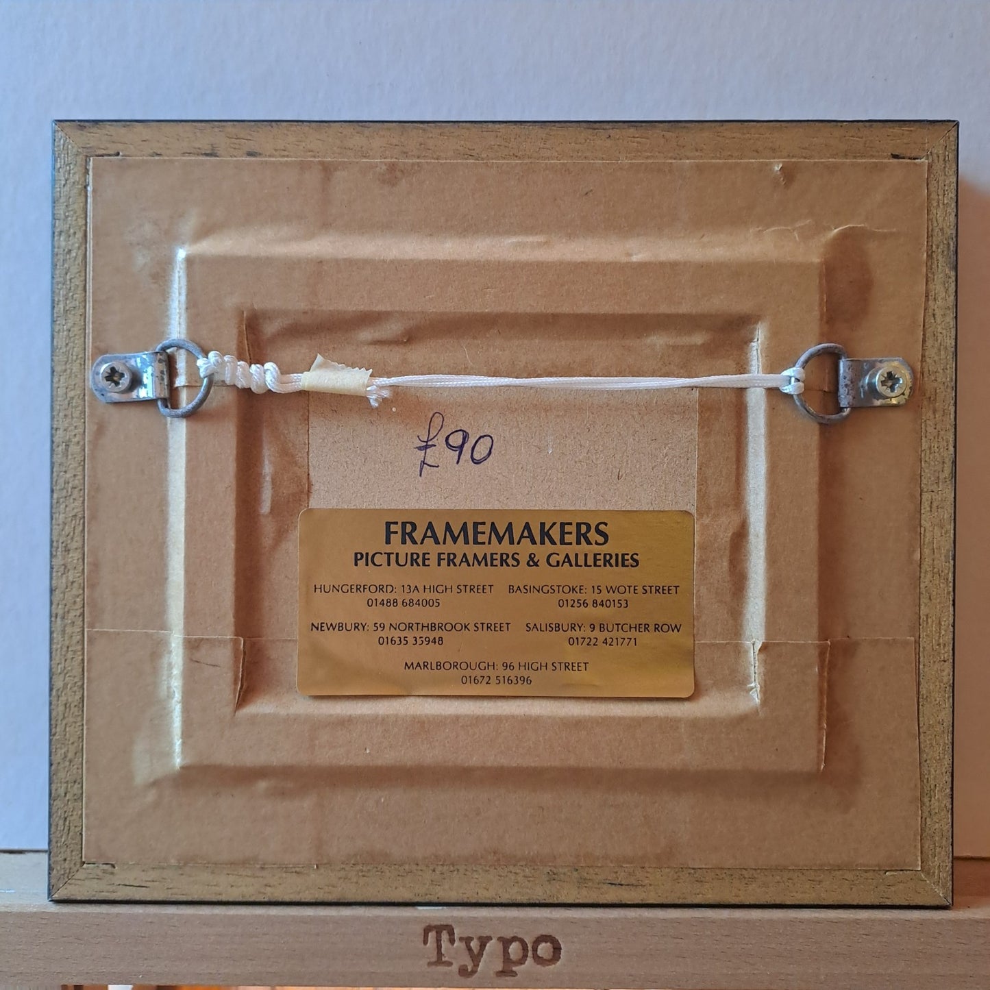 MARY SHAW Framed Original Miniature Oil Painting Cows, River and Church