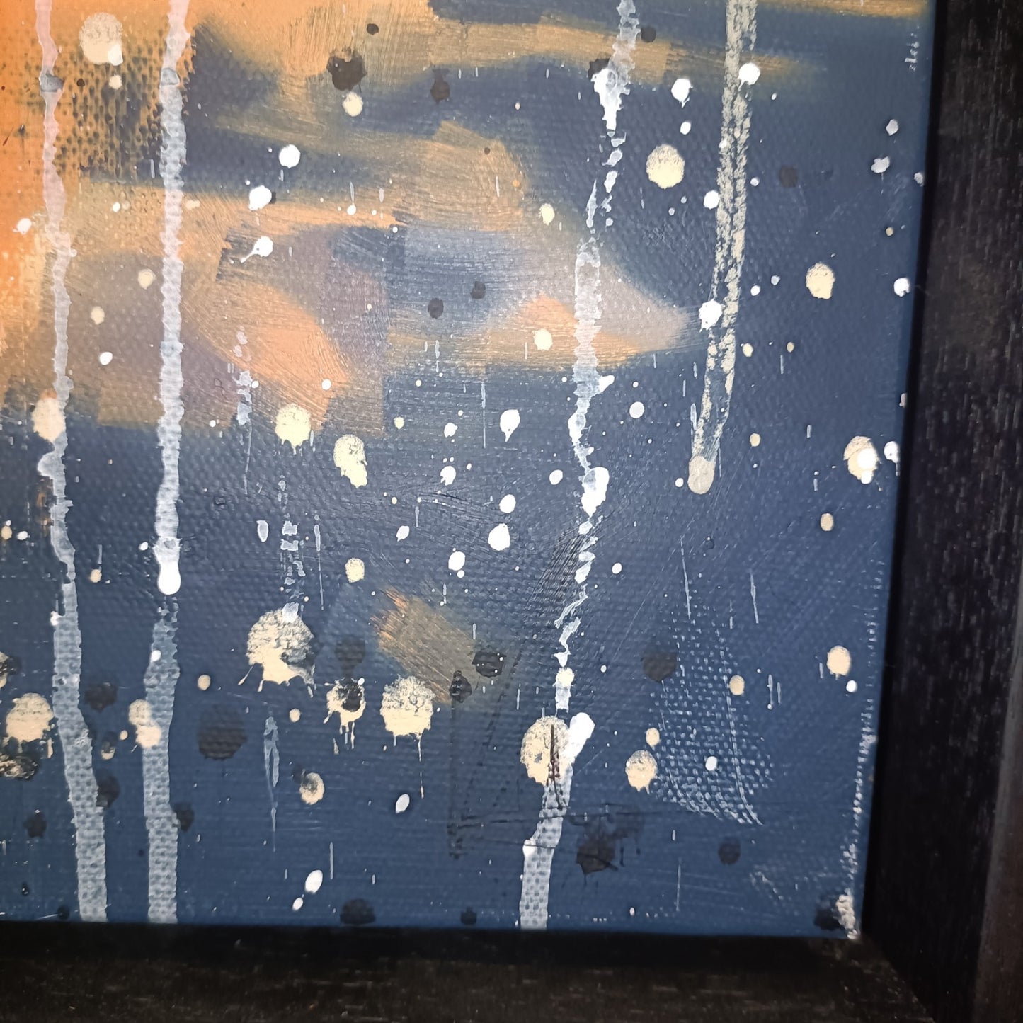 KRIS HARDY (b.1978) Original Framed Oil Painting on Canvas "NY City Lights"