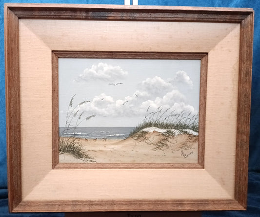 SARAH MARGARET BERRY Original Oil Painting Beach Scene