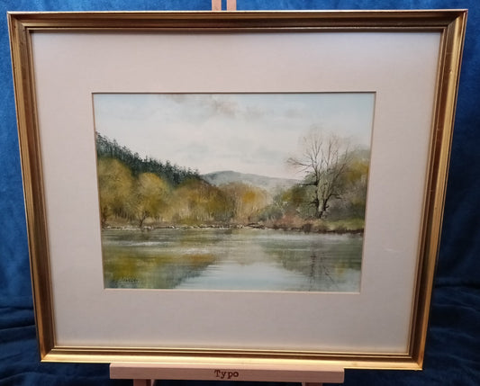 KEN MESSER Original Watercolour Painting, Near Betws-y-Coed, Conwy, Wales