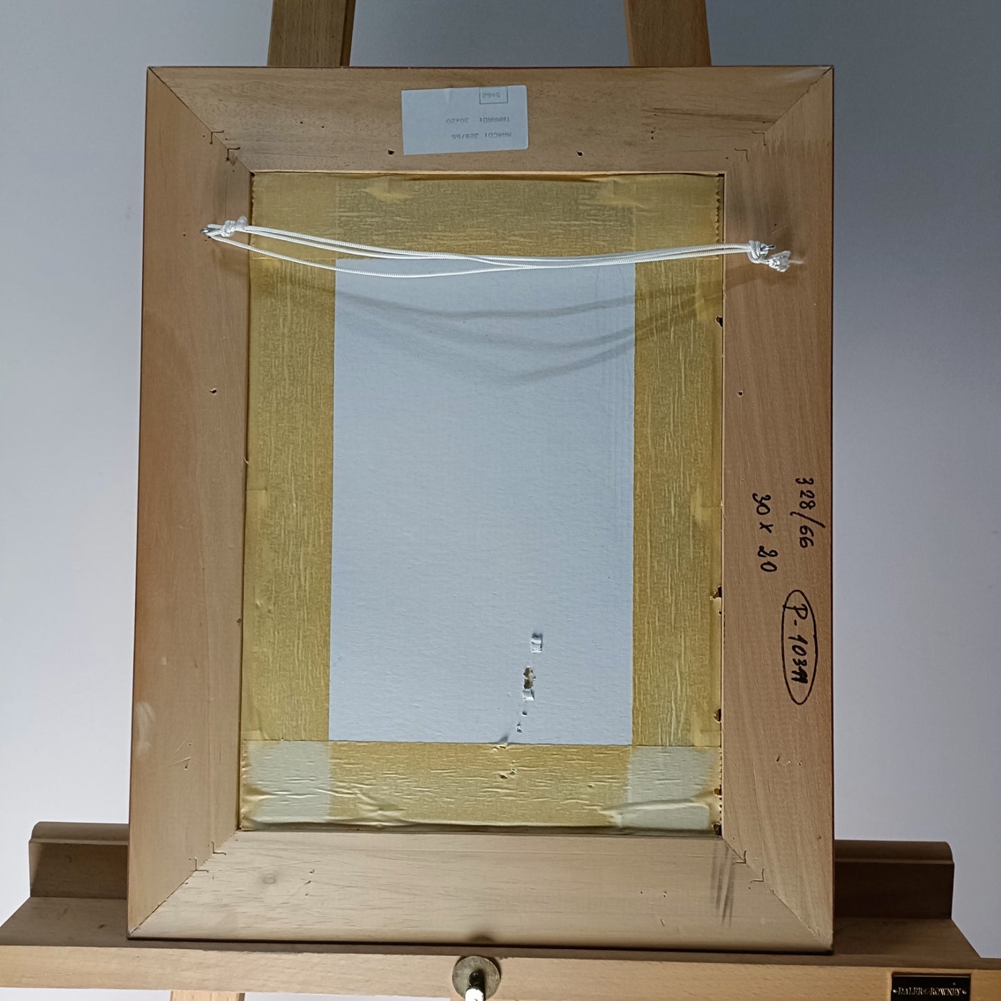 Framed signed oil painting of a ballerina by the window, by MARISA MALLOL for Curated Treasures, showcasing elegant ballet scenery.