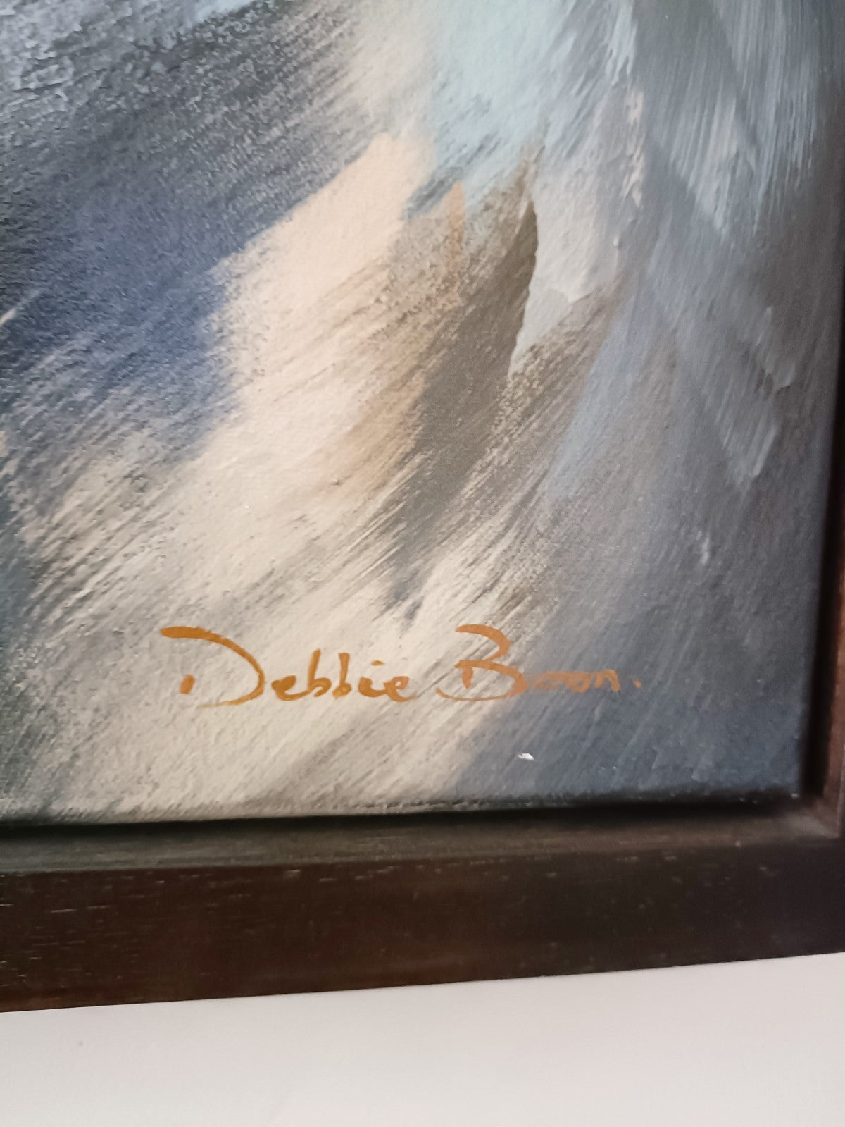 DEBBIE BOON Large Original Oil on Canvas "Beagle Harrier"