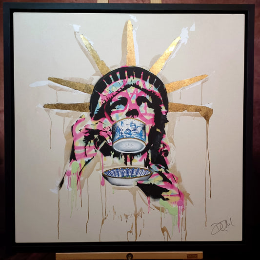 DOM PATTINSON Embellished Limited Edition Print "Liber-tea" 26/195