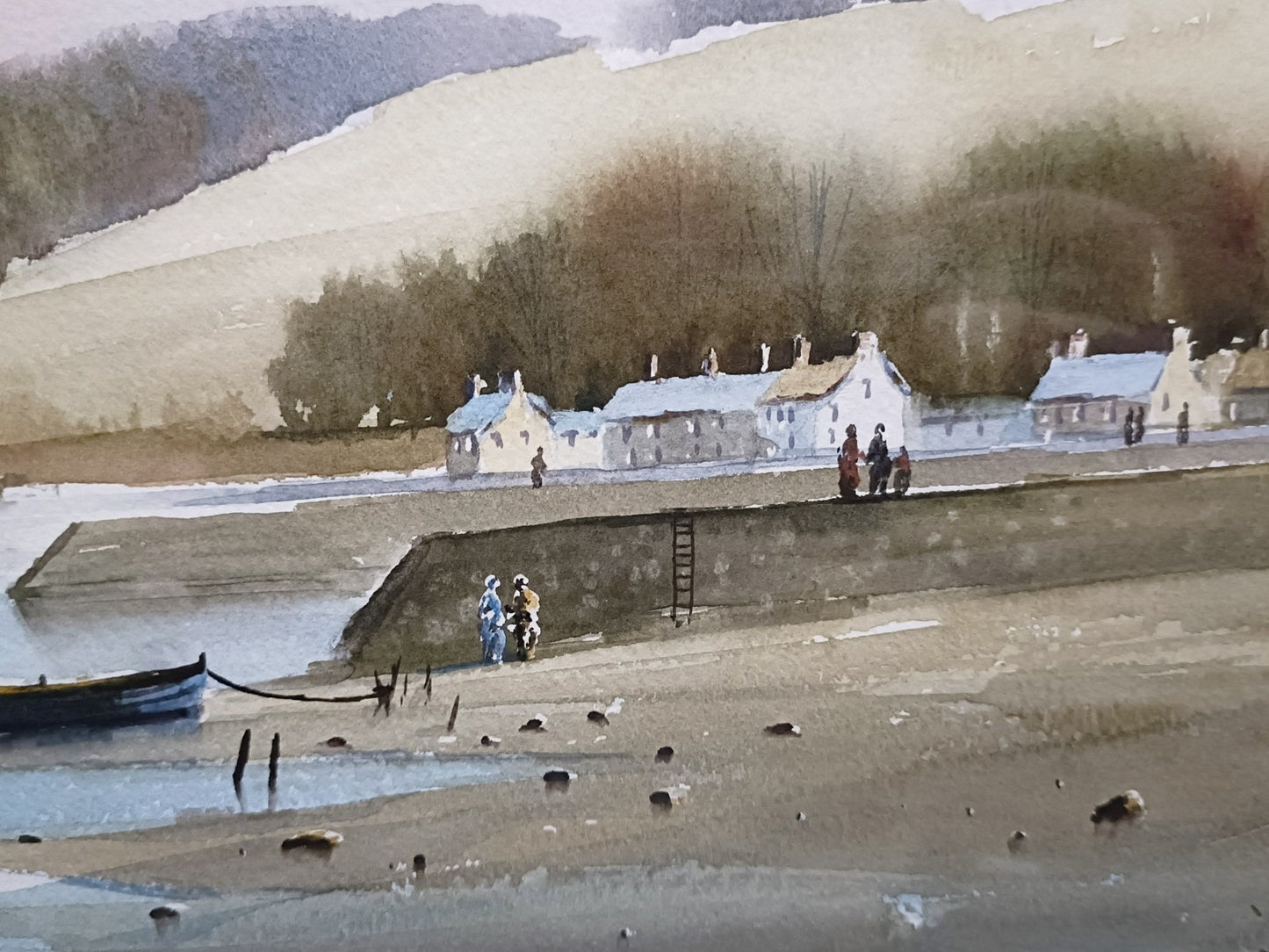 RAYMOND WITCHARD Original Watercolour Painting Welsh Coastal Scene