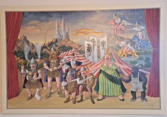 EDWIN CRIPPS Original AbsurdSurrealism Bad Day At Bayreuth - A Wagnerian Fiasco