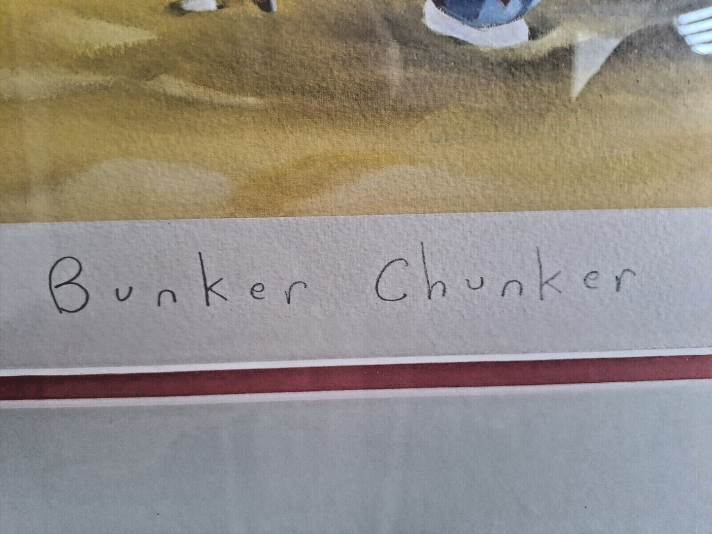 SARAH JANE SZIKORA - Limited Edition Print Signed 706/750 "Bunker Chunker"