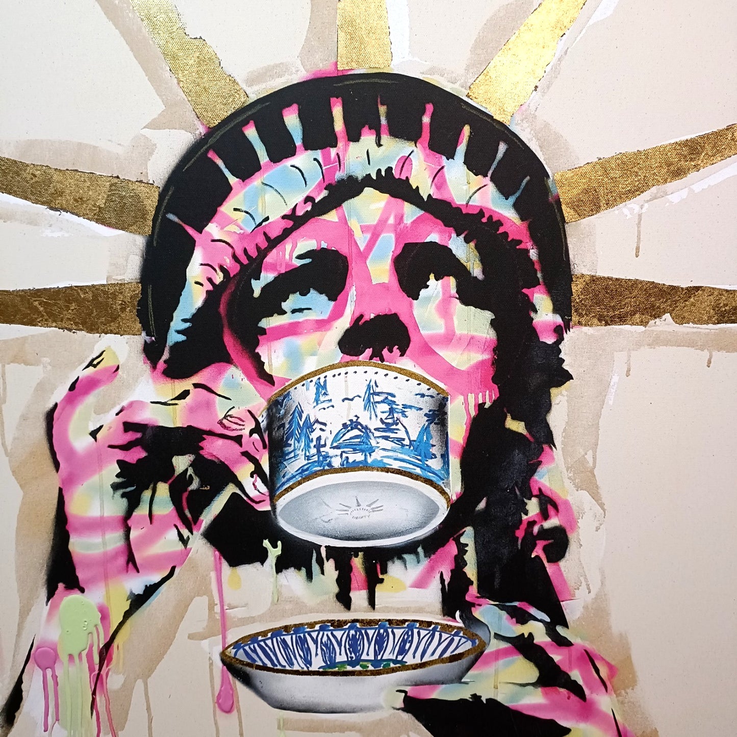 DOM PATTINSON Embellished Limited Edition Print "Liber-tea" 26/195