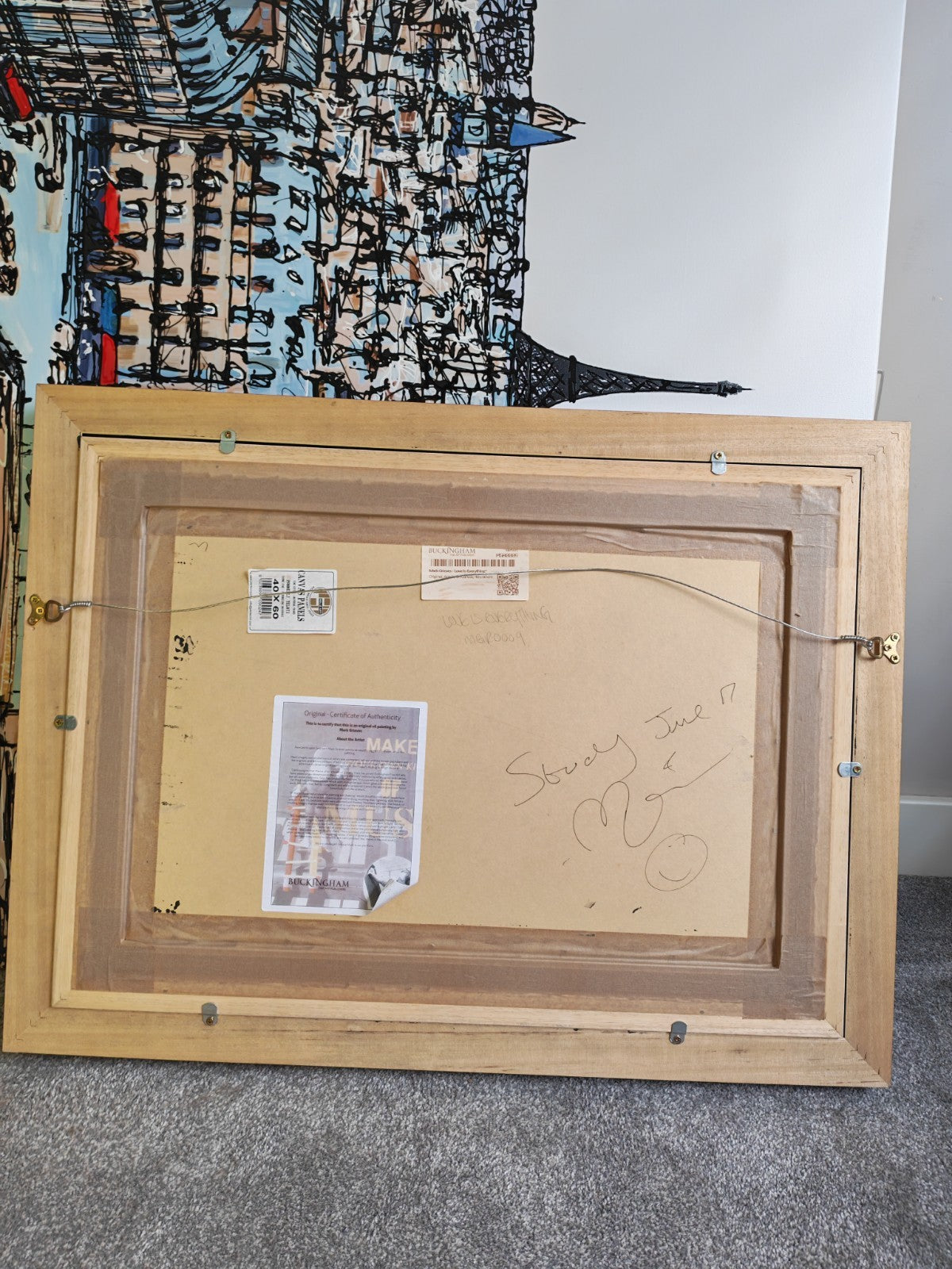 MARK GRIEVES Original Acrylic on Canvas "Love is Everything"