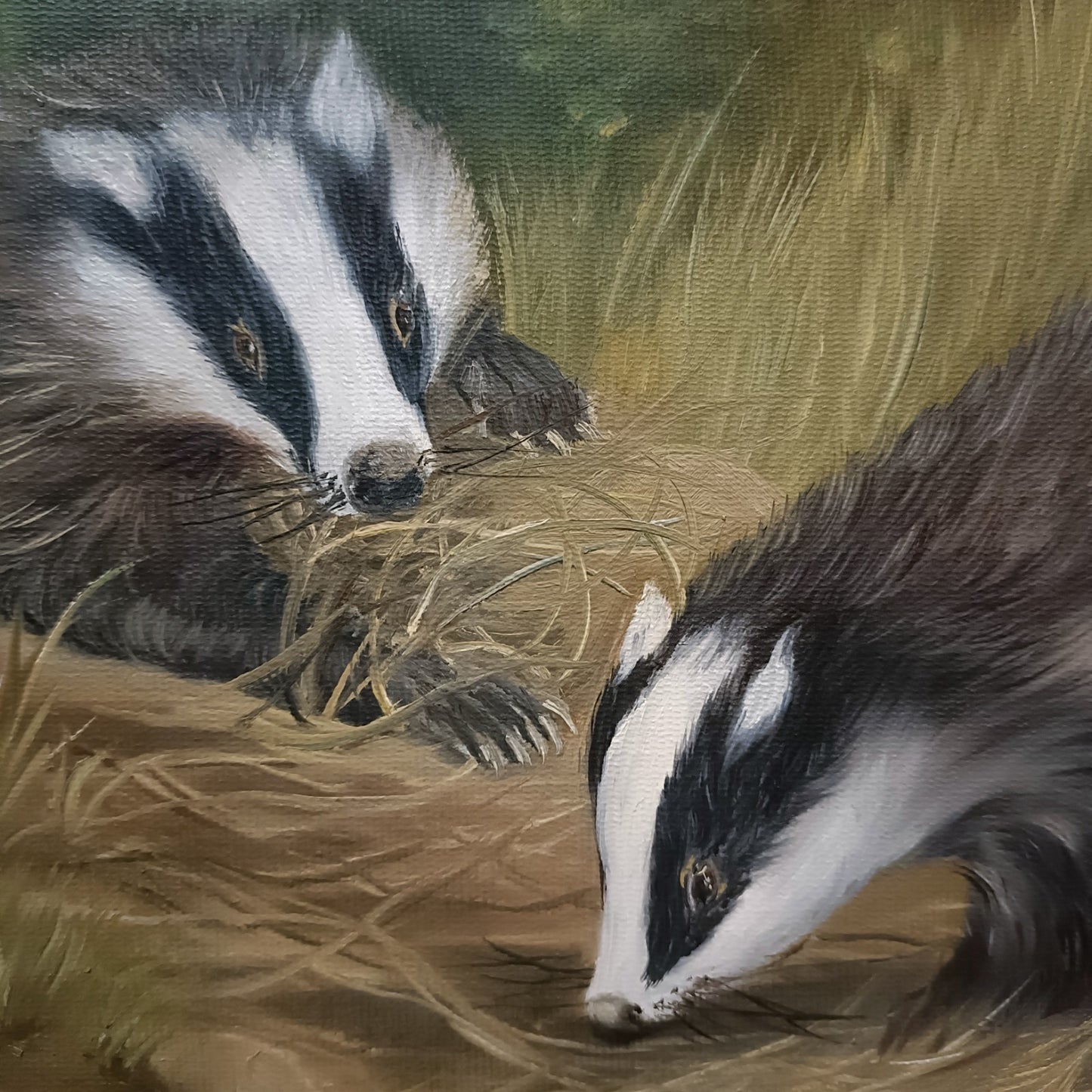 JOHN HASSALL (1944-2020) Original Oval Animal Oil Paintings