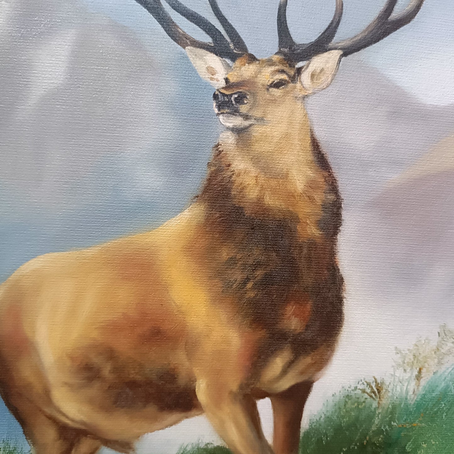 JOHN HASSALL (1944-2020) Original Oval Animal Oil Paintings
