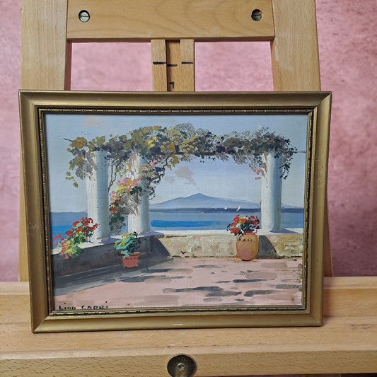 GUSTAVE LINO (1893 — 1961) Original Oil Painting "Capri"