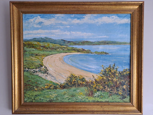 ENRIQUE KOSCAYA (1901-1970) Oil on Canvas Scottish Landscape. Sanna Bay, Argyll