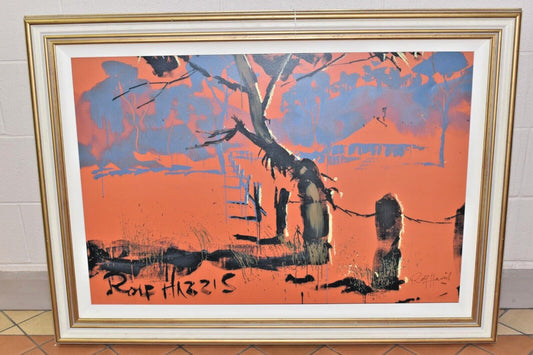 ROLF HARRIS Large Limited Edition Print "Blue Shack in the Outback" 112/125