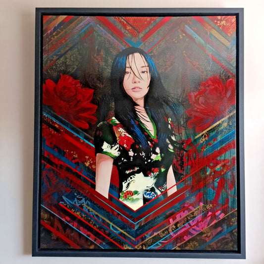 TROIKA Original Mixed Media on Canvas, "Authentic"