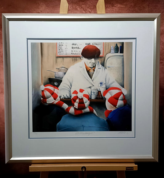 MACKENZIE THORPE Limited Edition Print "Got any Burgers?" 234/495