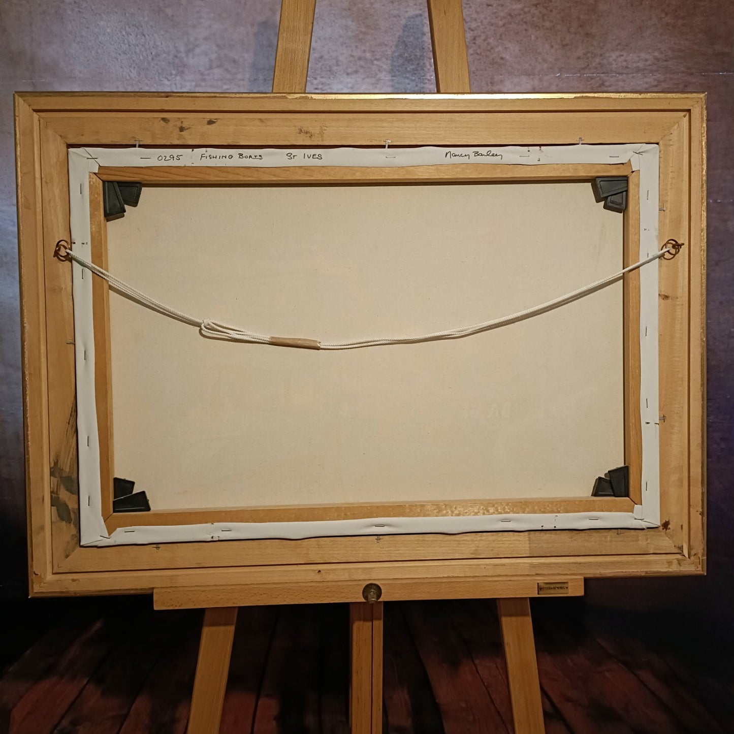 NANCY BAILEY (1913-2012) Framed Original Oil on Canvas "Fishing Boats St Ives"