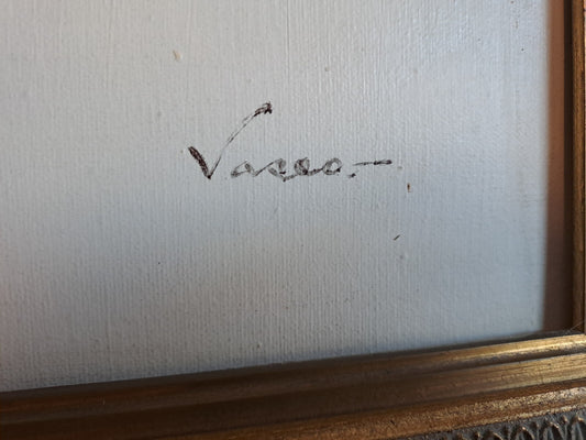 VASCO Large Original Oil Painting on Canvas - Ships at Sea