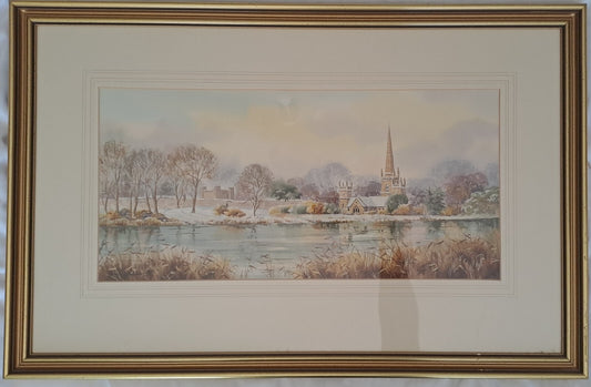 HAMILTON SLOAN Original Watercolour Landscape "Royal Hillsborough"