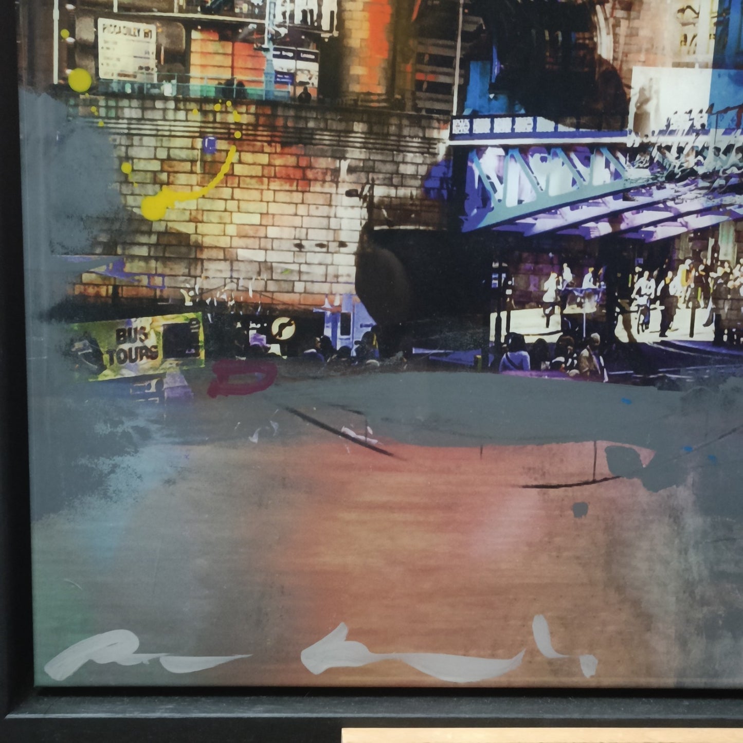PACO RAPHAEL Framed, Signed Original Mixed Media "Cloudy Sky"