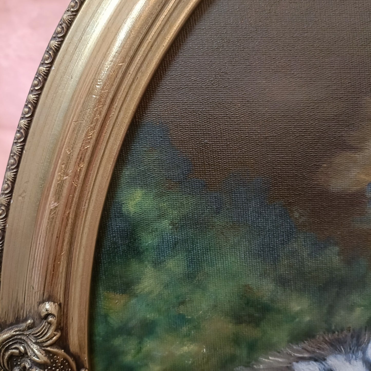 JOHN HASSALL (1944-2020) Original Oval Animal Oil Paintings