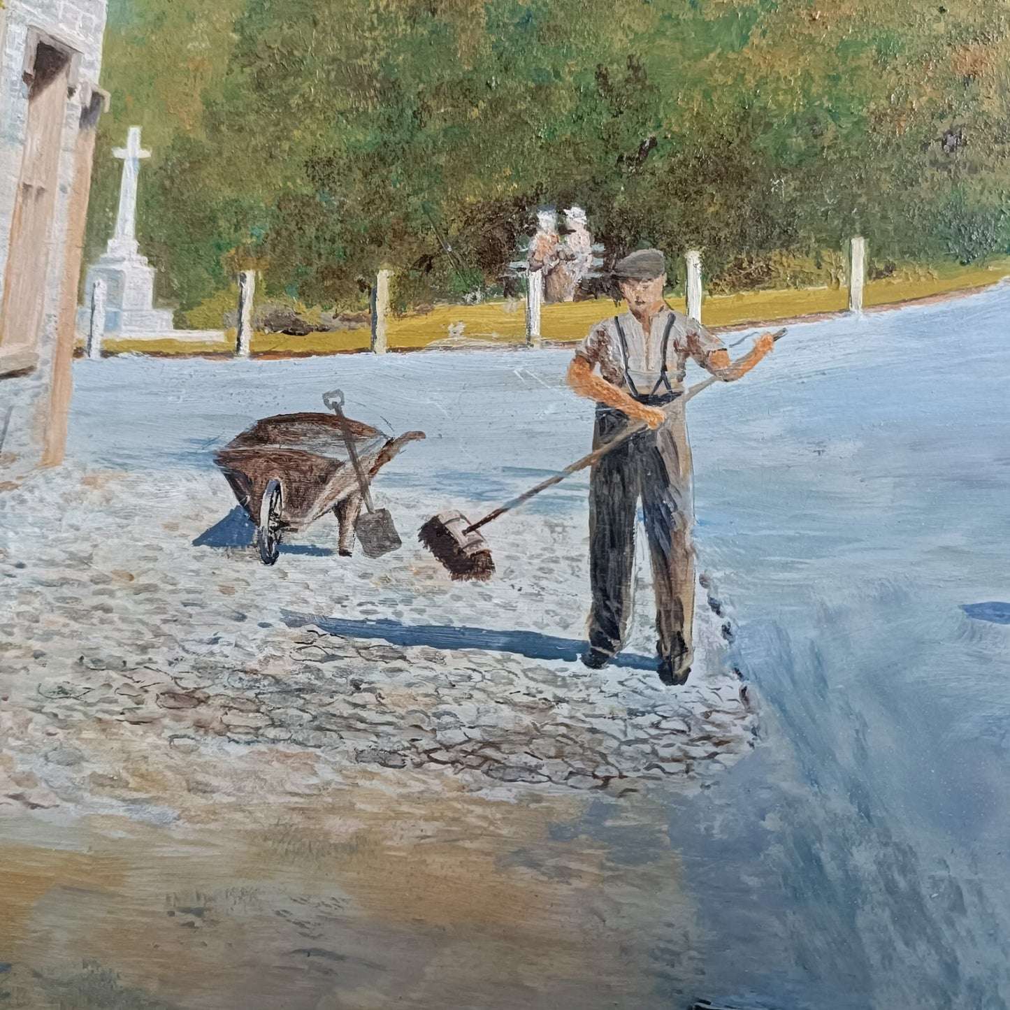 F C PICTON Oil Painting "Bolton-by-Bowland, West Yorkshire"