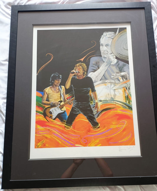 RONNIE WOOD Limited Edition Print 'The Famous Flames - Hi Hat' + COA 88/195
