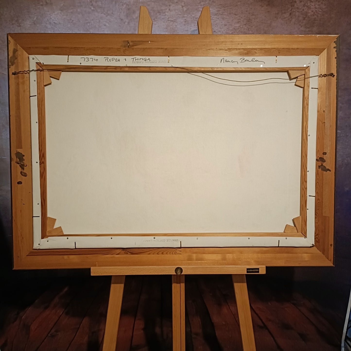 NANCY BAILEY (1913-2012) Framed Original Oil on Canvas "Ropes & Things"