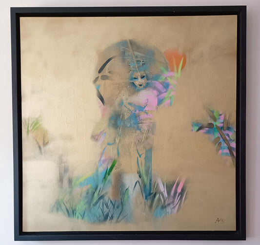 ALEXANDER RHYS Original Oil Painting on Canvas "Geisha's Gold"