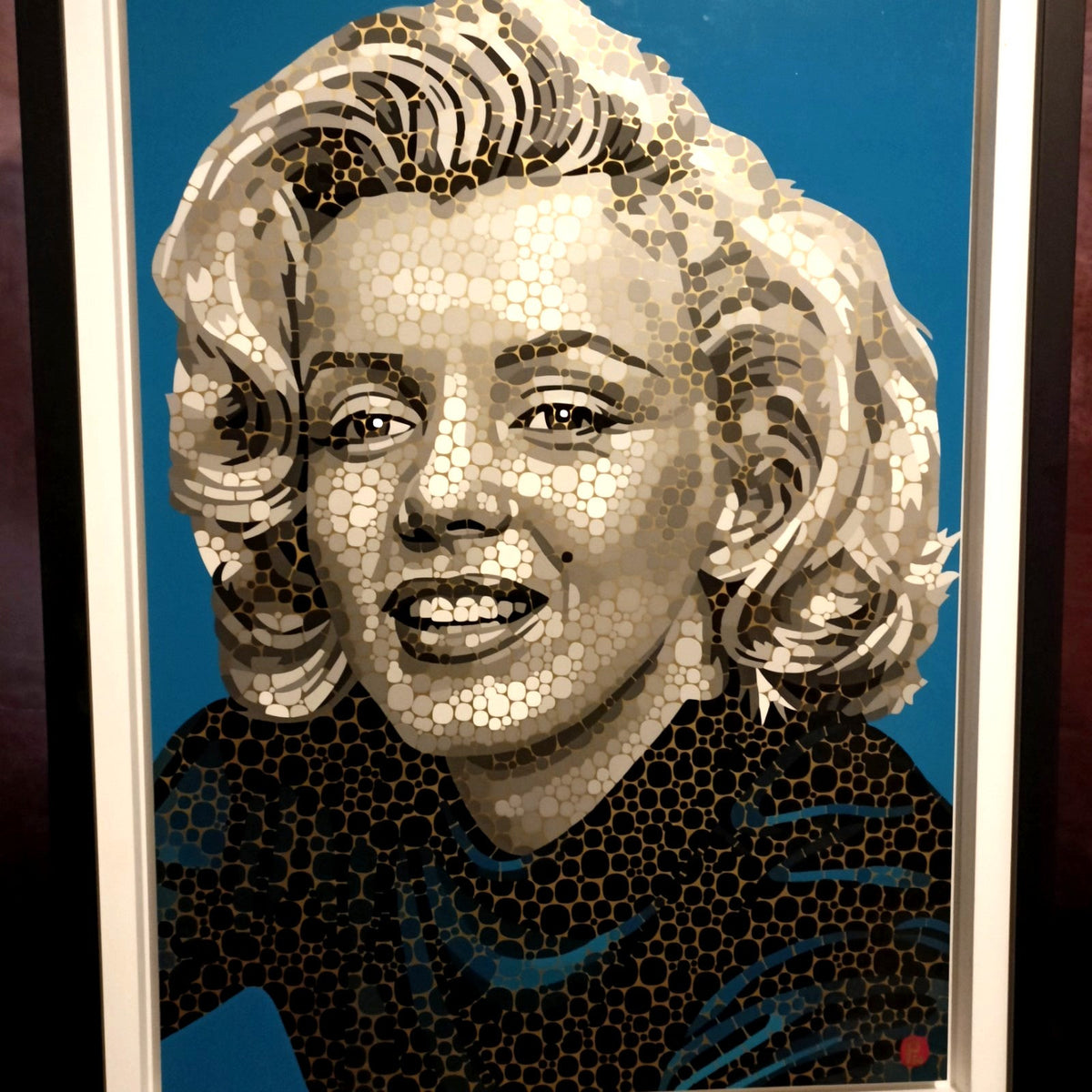 PAUL NORMANSELL Framed Original Enamel on Aluminium "I Wanna Be Loved By You" - Curated Treasures