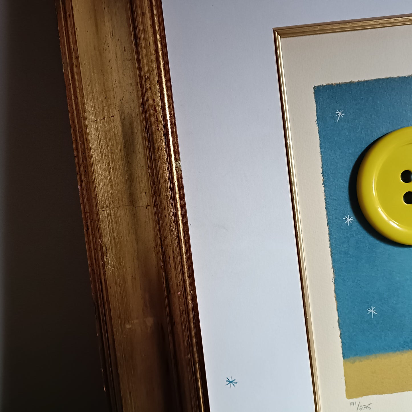 ADAM BARSBY Sailing by the Stars L/E 191/275 Altered Art 3d Button Moon - Curated Treasures