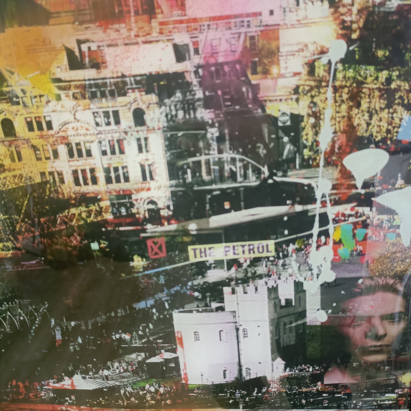 PACO RAPHAEL Huge Framed, Signed Original Mixed Media "London Sky"
