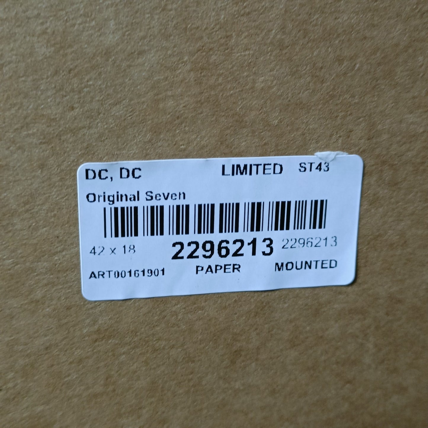 ALEX ROSS Framed Signed Limited Edition Print - "Original Seven" 43/195