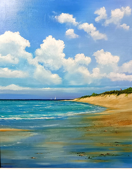 JOHN CORBRIDGE Framed Original Oil Painting Seascape