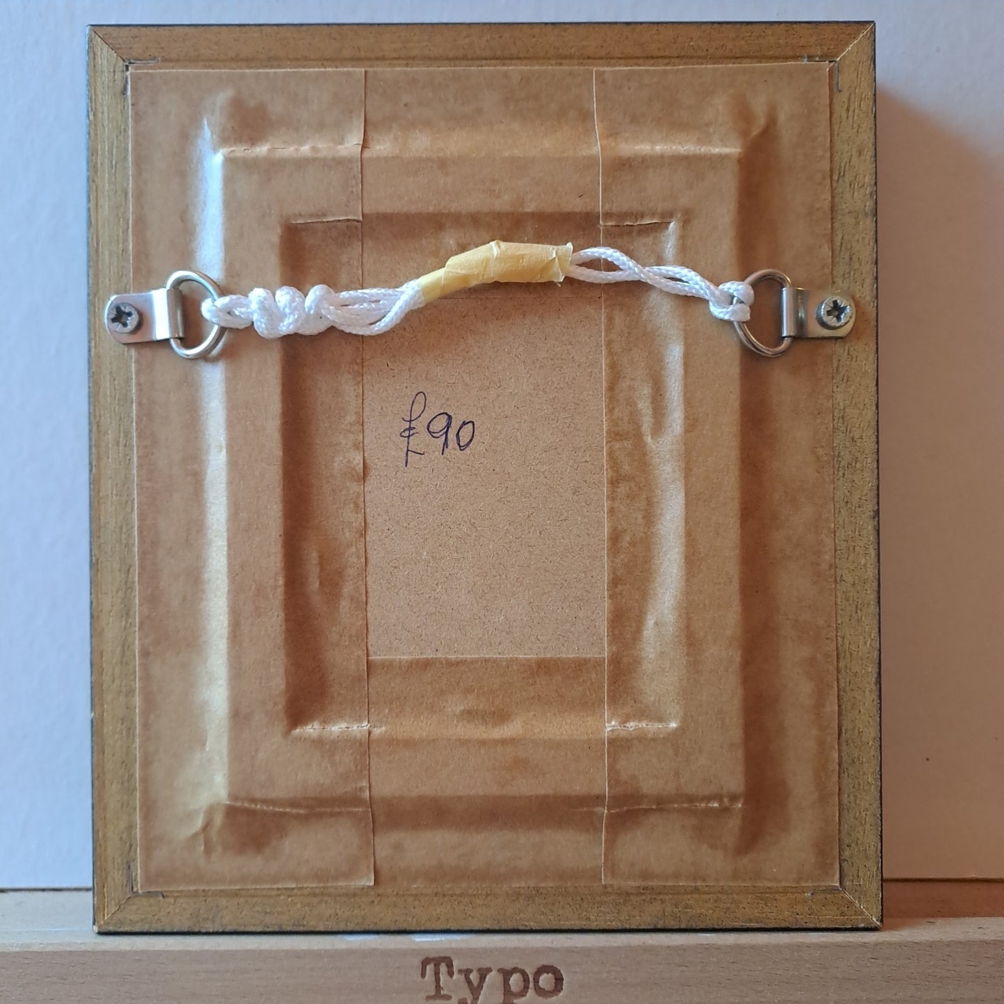 MARY SHAW Framed Original Miniature Oil Painting Girl in Lavender Field