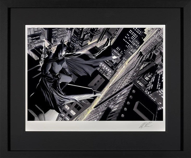 ALEX ROSS Signed Framed Limited Edition Print Batman: Knight Over Gotham 165/195