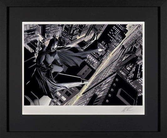 ALEX ROSS Signed Framed Limited Edition Print Batman: Knight Over Gotham 165/195