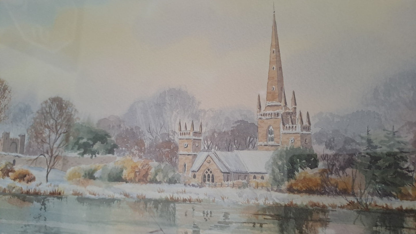 HAMILTON SLOAN Original Watercolour Landscape "Royal Hillsborough"