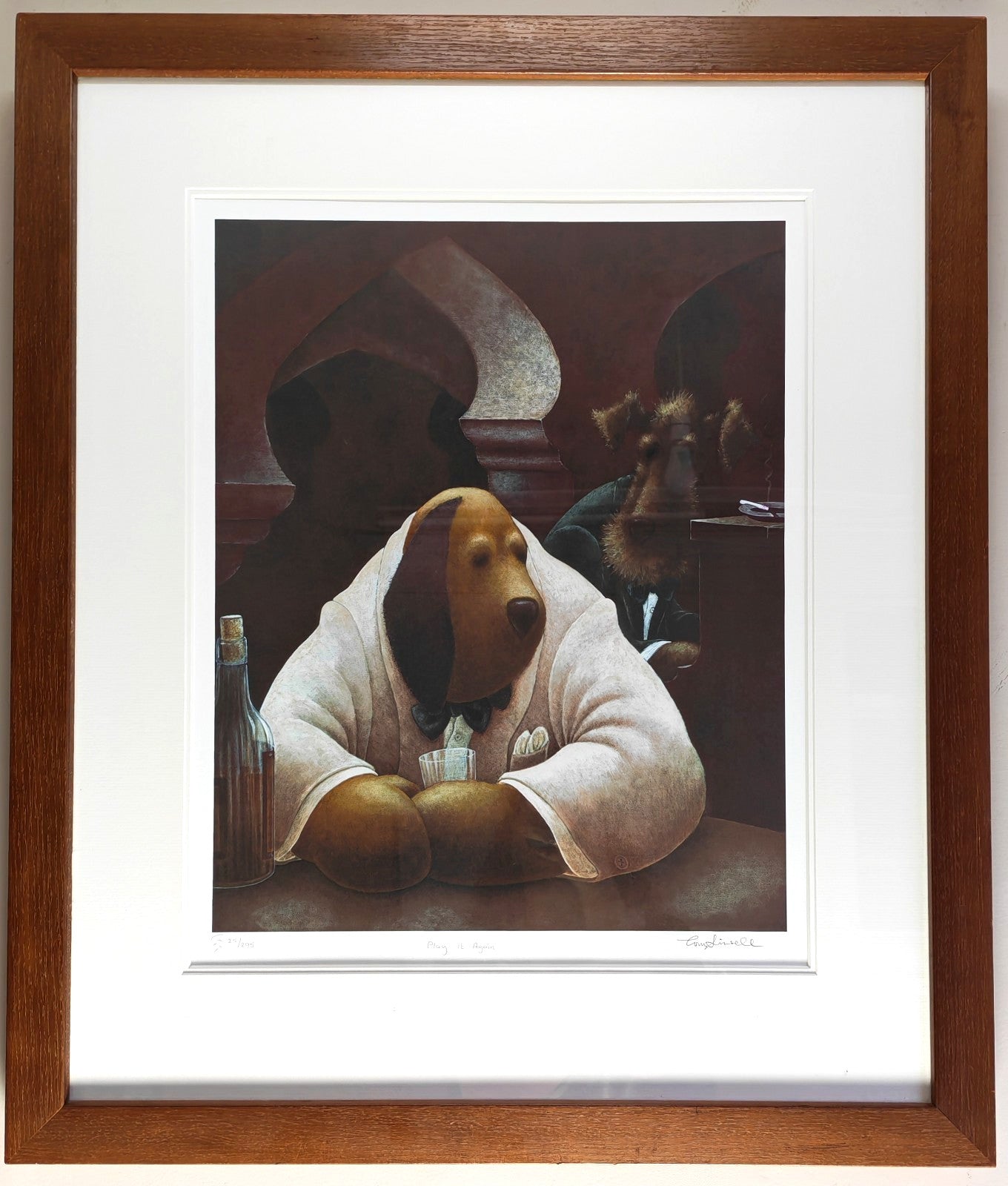 TONY LINSELL Signed Framed Limited Edition Print "Play It Again" 25/295