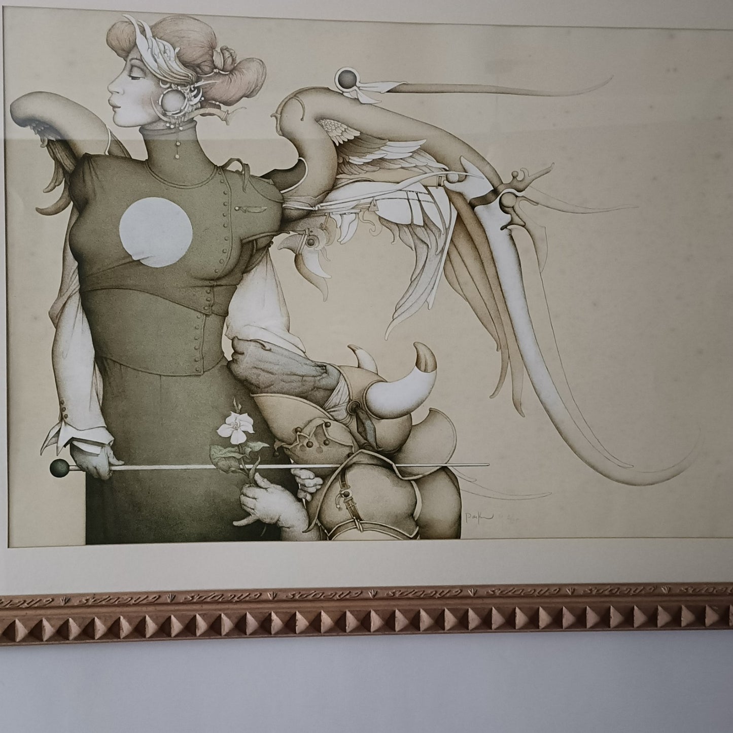 MICHAEL PARKES (b.1944) AP 2/25  Fingerprinted & Signed "Surrender To The Light"