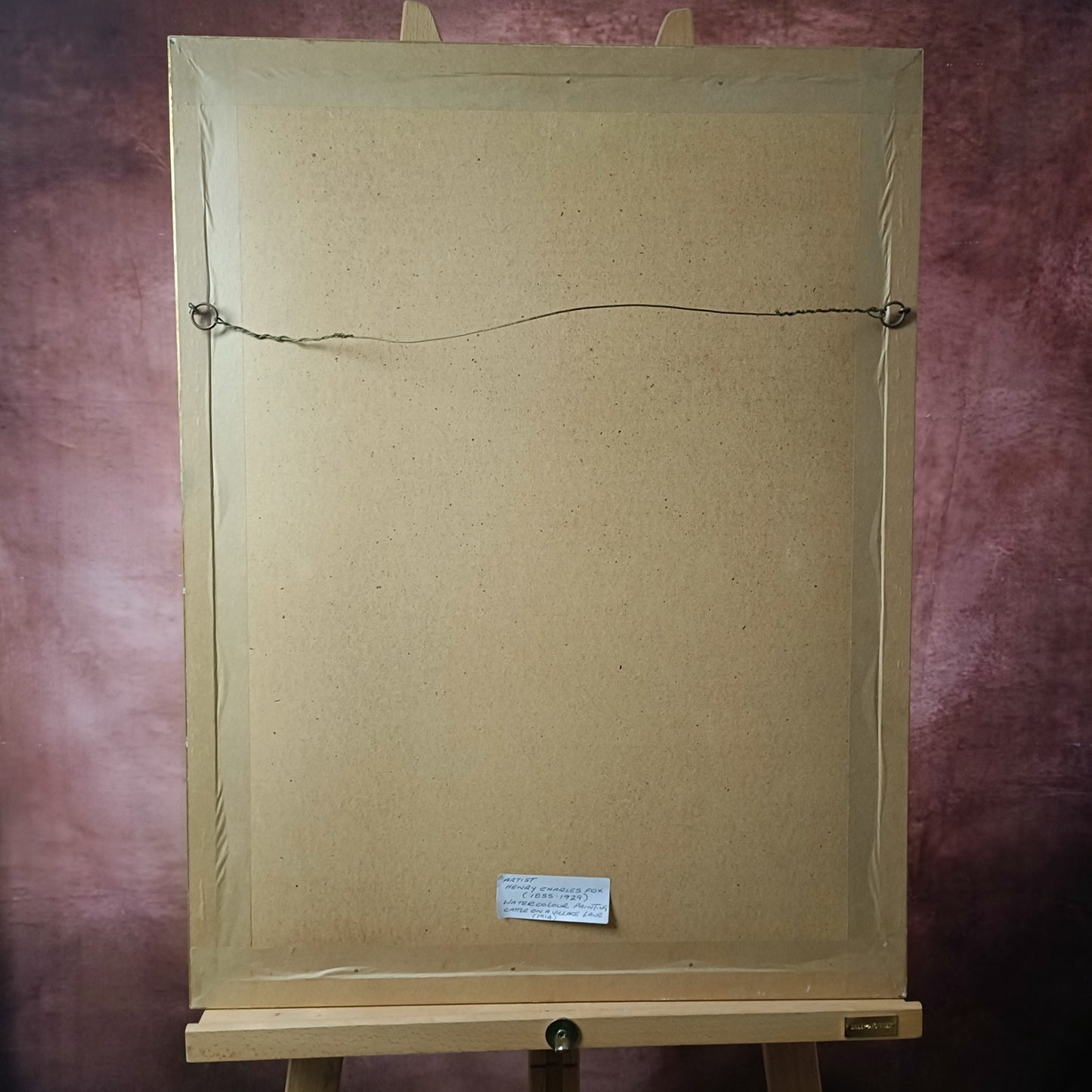 HENRY CHARLES FOX RBA (1860-1929) Signed Watercolour Cattle on a Village Lane