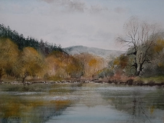 KEN MESSER Original Watercolour Painting, Near Betws-y-Coed, Conwy, Wales