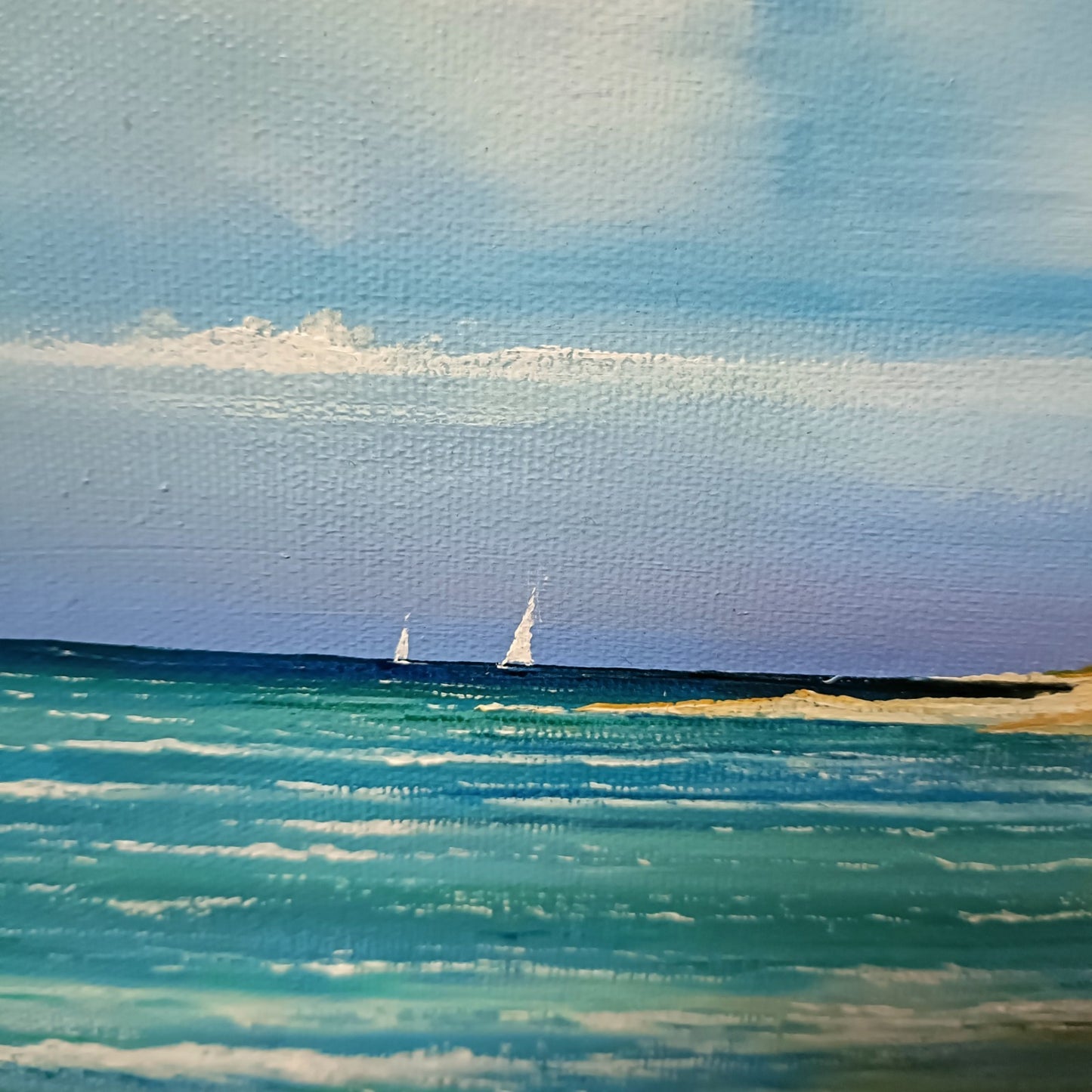 JOHN CORBRIDGE Framed Original Oil Painting Seascape
