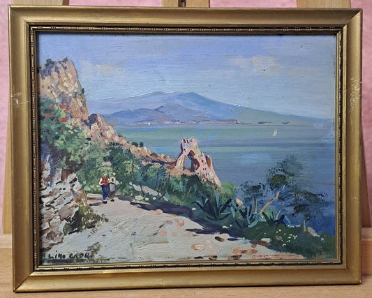 GUSTAVE LINO (1893 — 1961) Original Oil Painting "Capri"