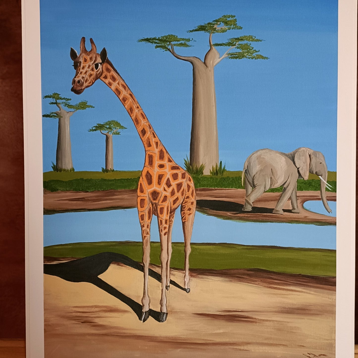 Signed Limited Edition Print "Giraffe"