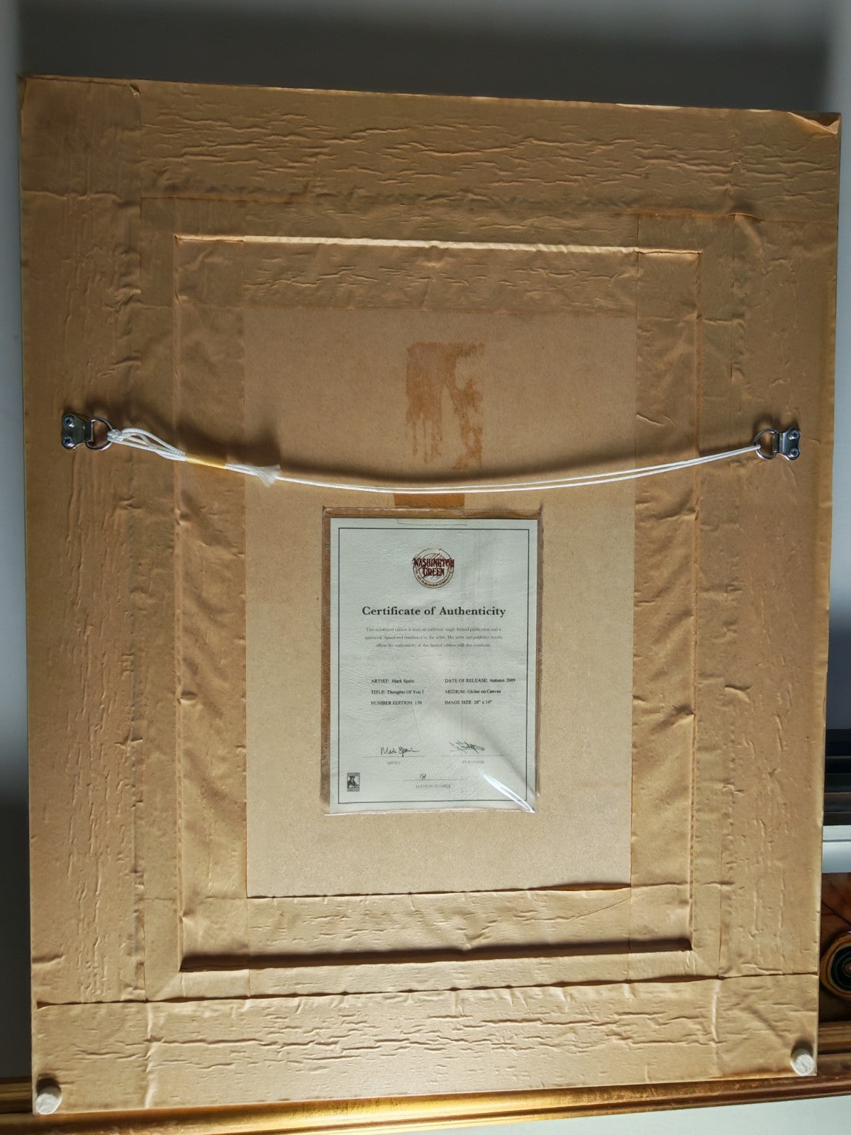 MARK SPAIN "Thoughts of you I" Framed Signed Limited Edition  Canvas 18/150