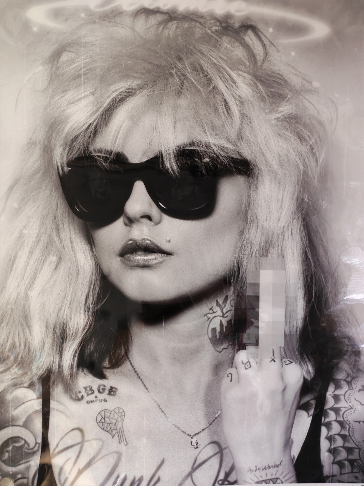 JJ ADAMS Signed Limited Edition Print "Atomic Girl B&W" 8/75