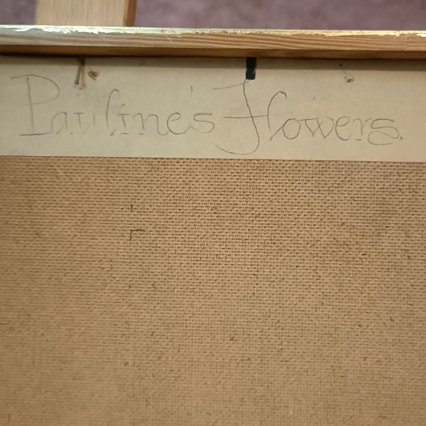 LEWIS MITCHELL (b.1938) Original Oil Painting on Board "Pauline's Flowers"