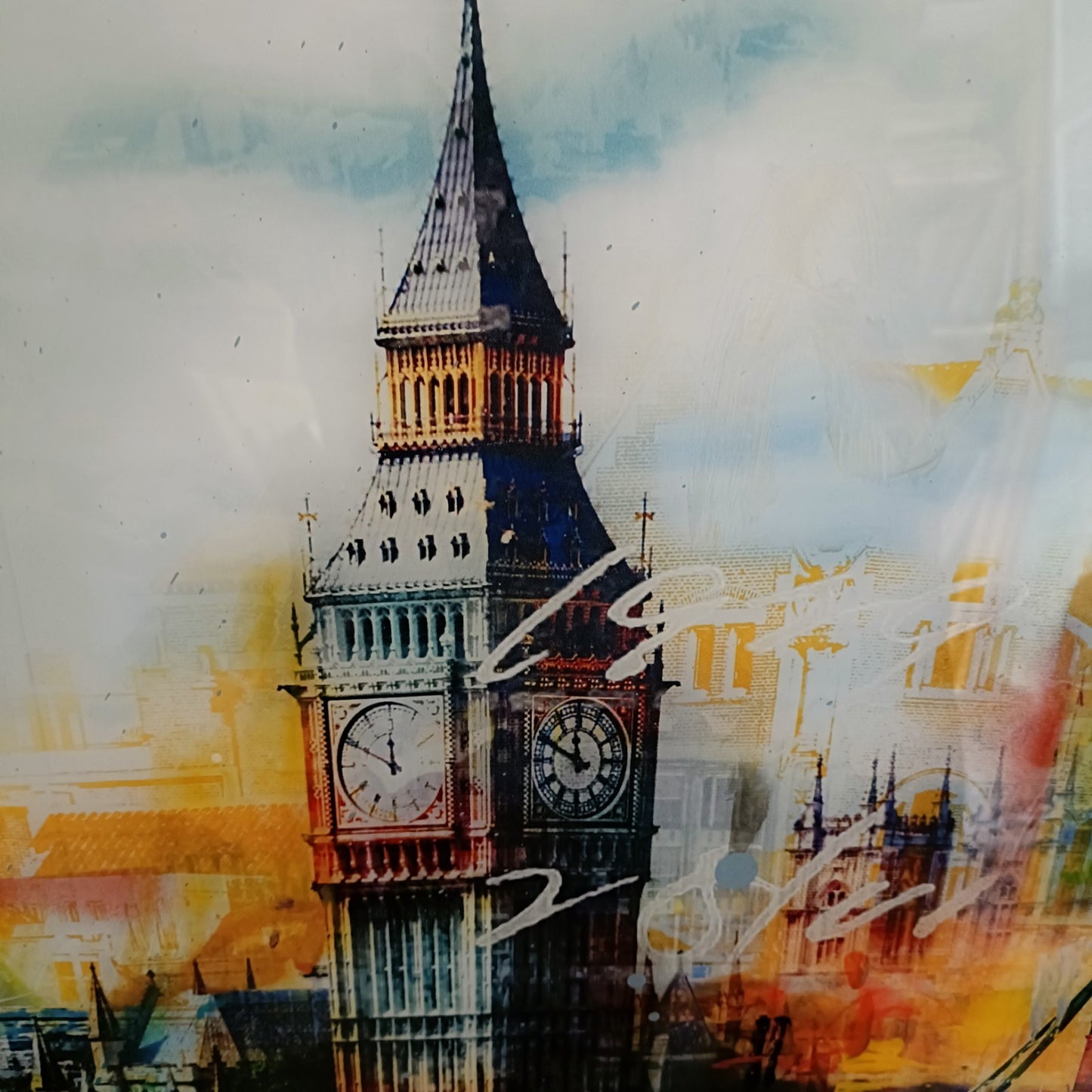 PACO RAPHAEL  Framed, Signed Original Mixed Media “Roll With It” London