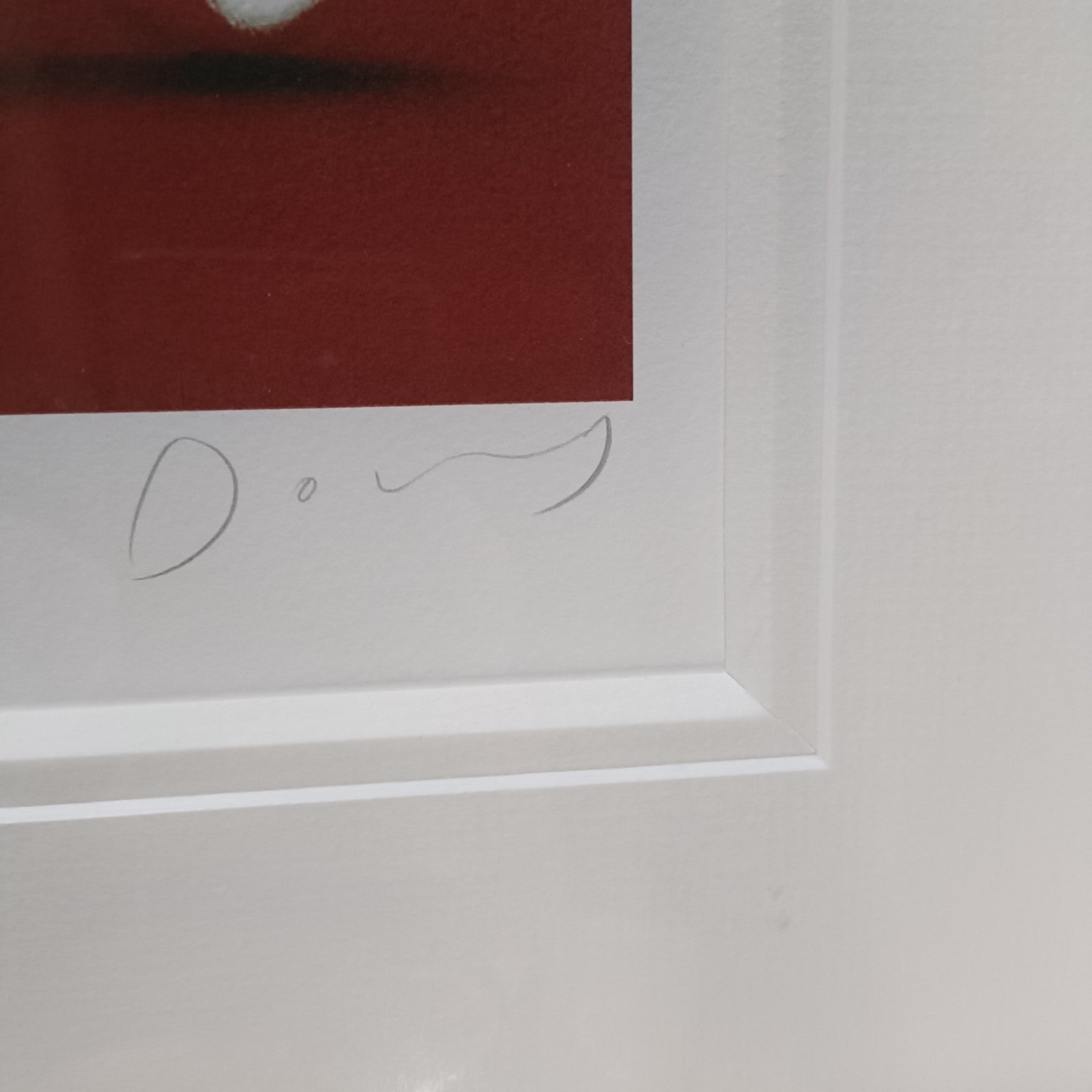 Limited edition framed print of "The Dog Walker" by Doug Hyde, numbered 265 of 295, displayed in a classic frame.